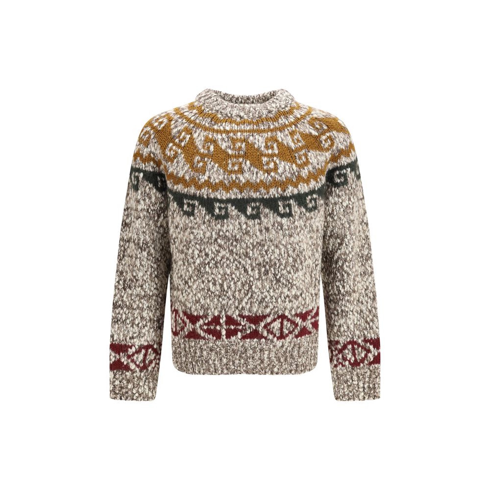 Moncler Grenoble Beige Wool Oves Aries Sweatshirt