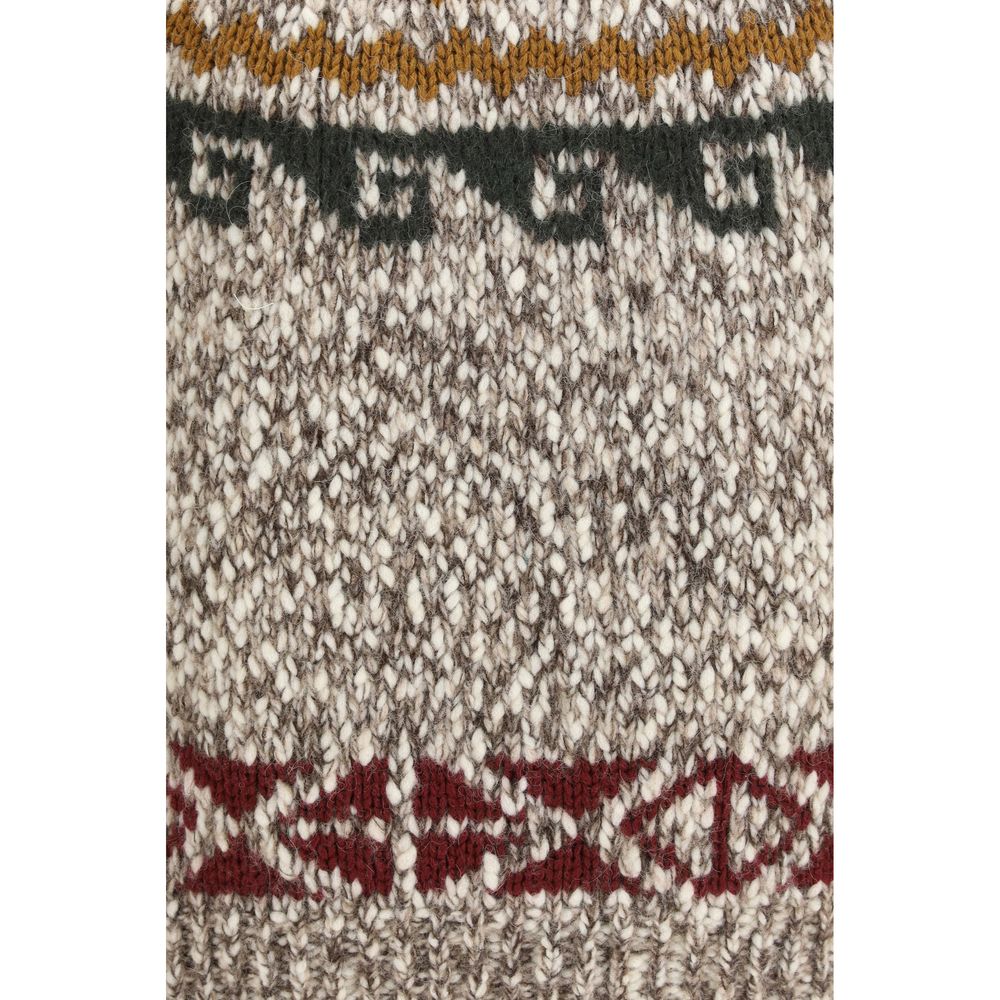 Moncler Grenoble Beige Wool Oves Aries Sweatshirt