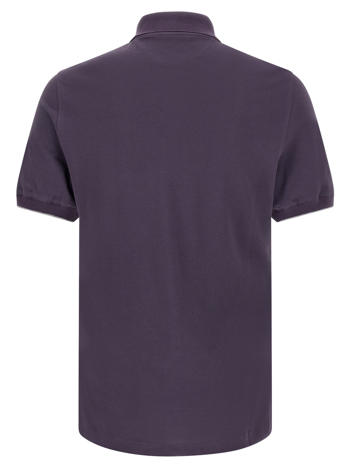 Brunello Cucinelli Purple Cotton Polo Shirt