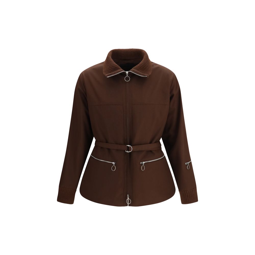 Prada Brown Polyester Shell Jacket