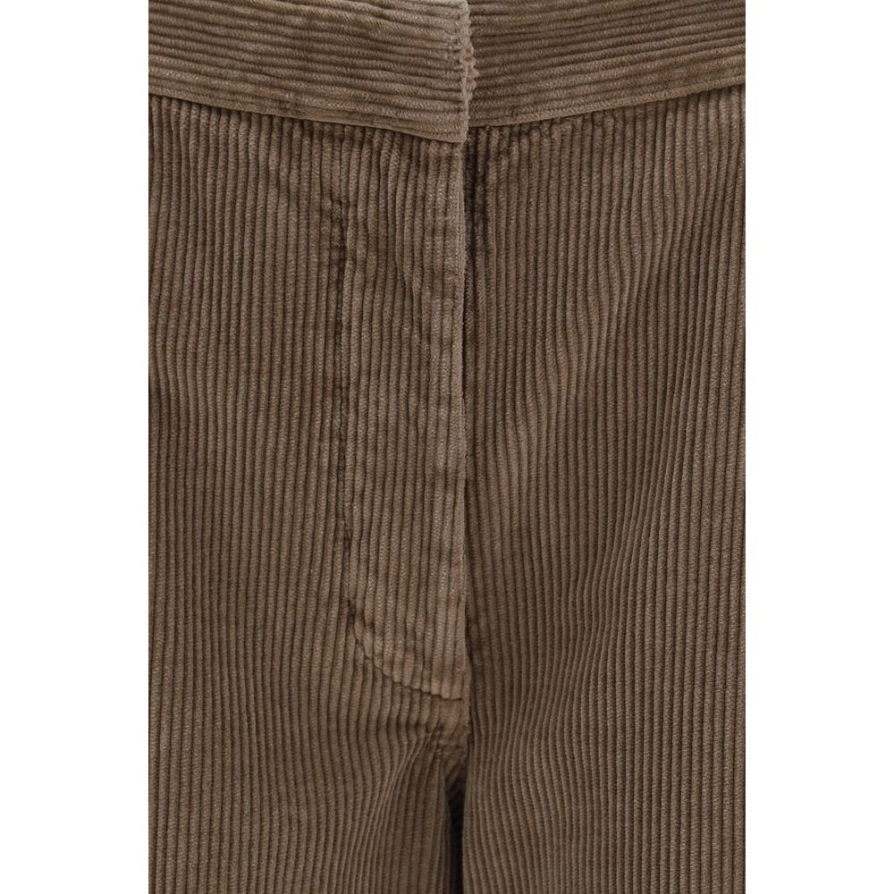 The Row Brown Cotton Casual Pants