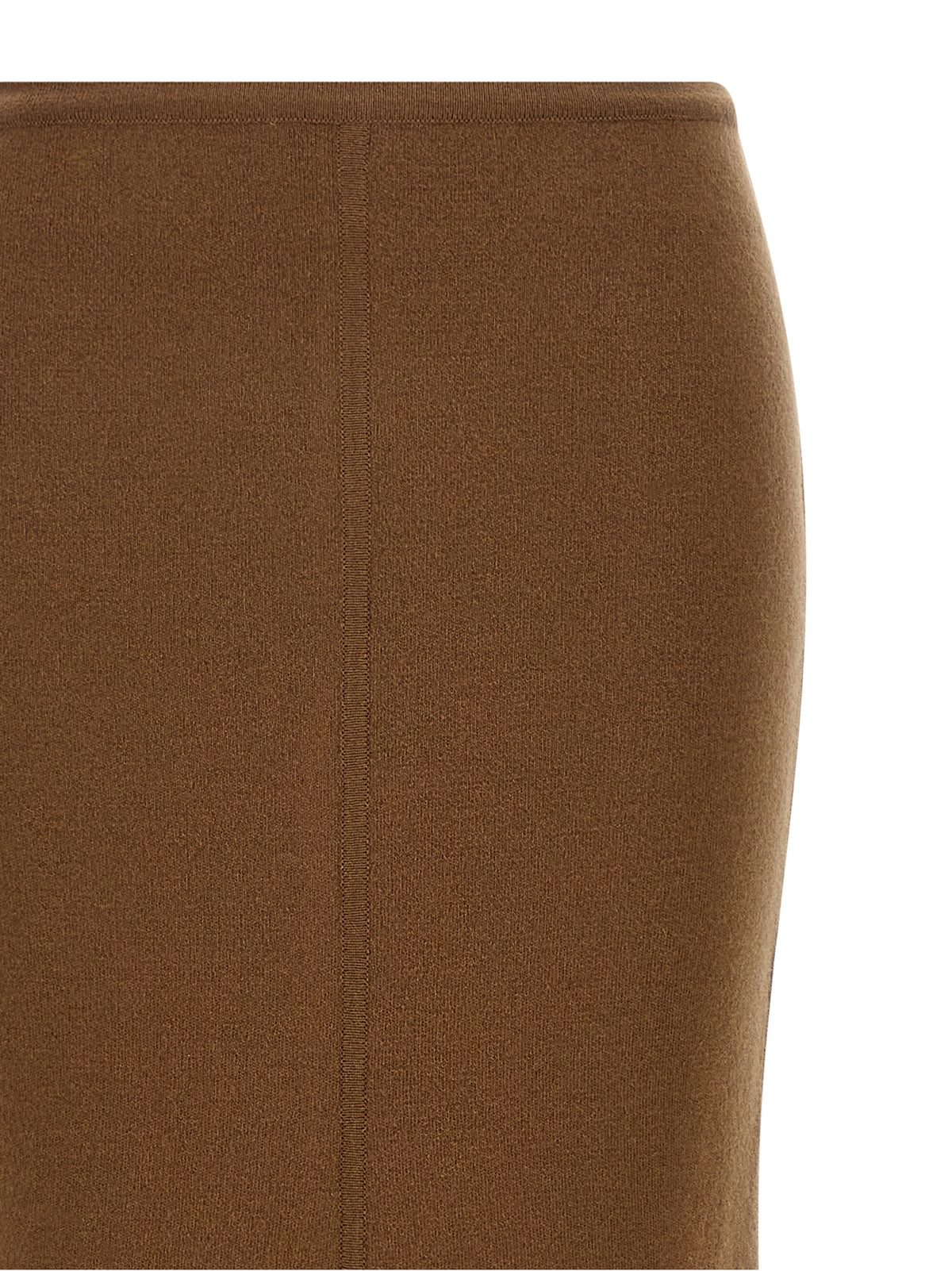Max Mara Brown Virgin Wool Mini Skirt