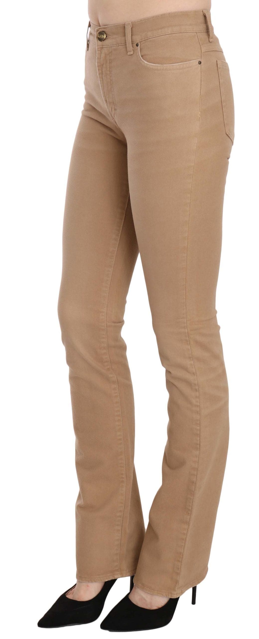 Pantalon skinny taille moyenne marron chic Just Cavalli