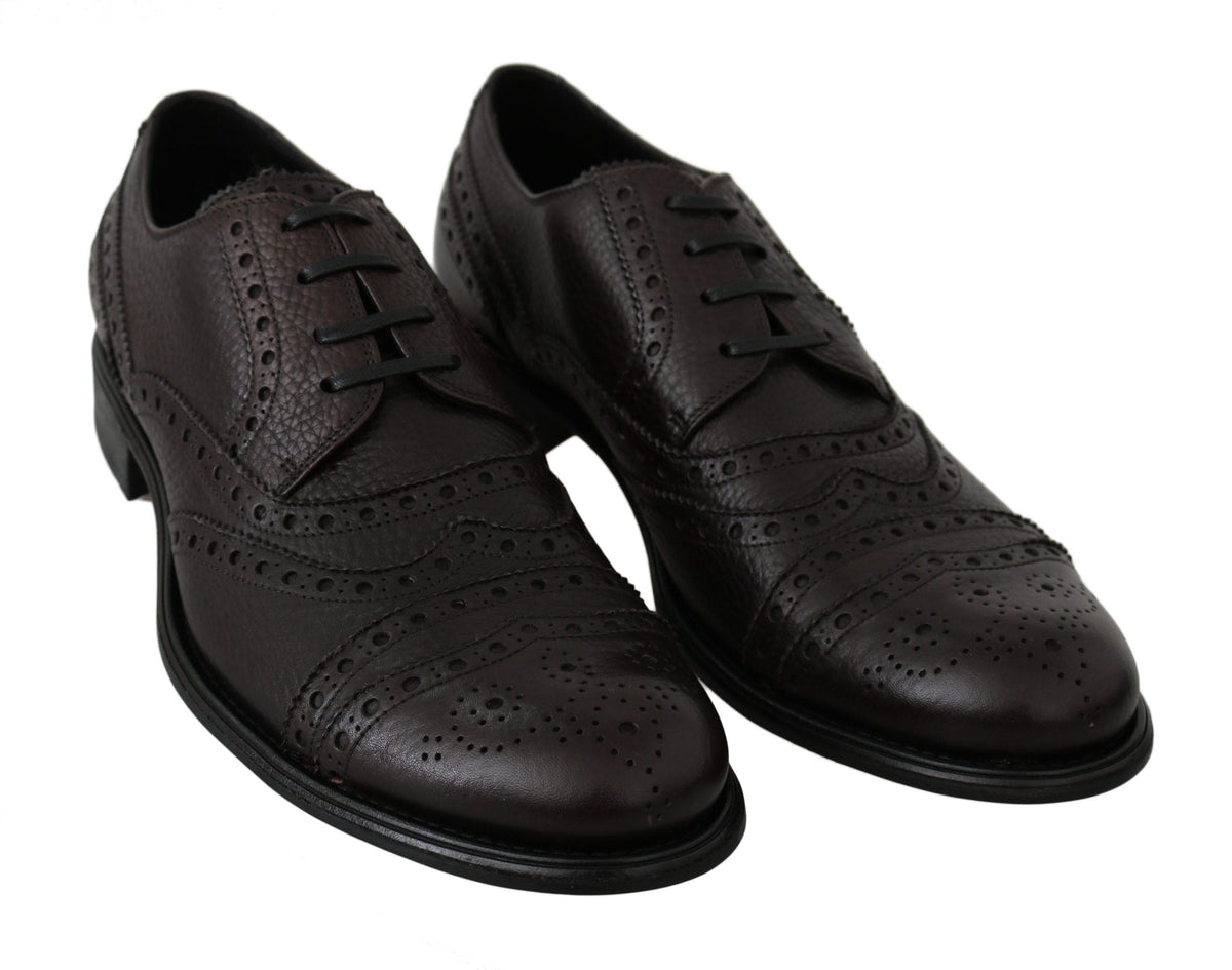 Chaussures Derby en cuir élégantes pour hommes Dolce &amp; Gabbana