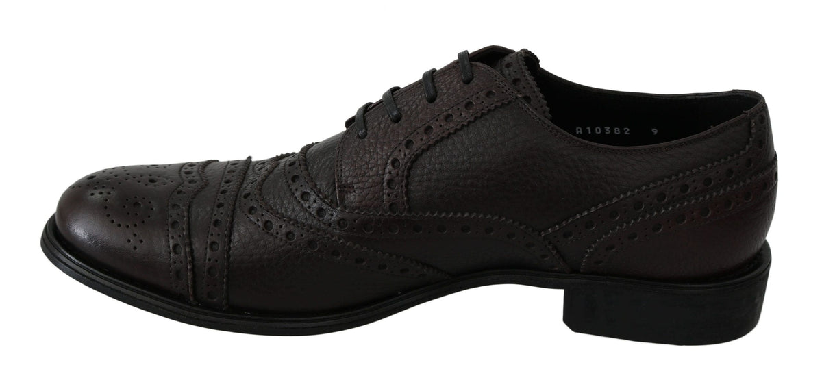 Zapatos de vestir Derby elegantes de cuero para hombre de Dolce &amp; Gabbana