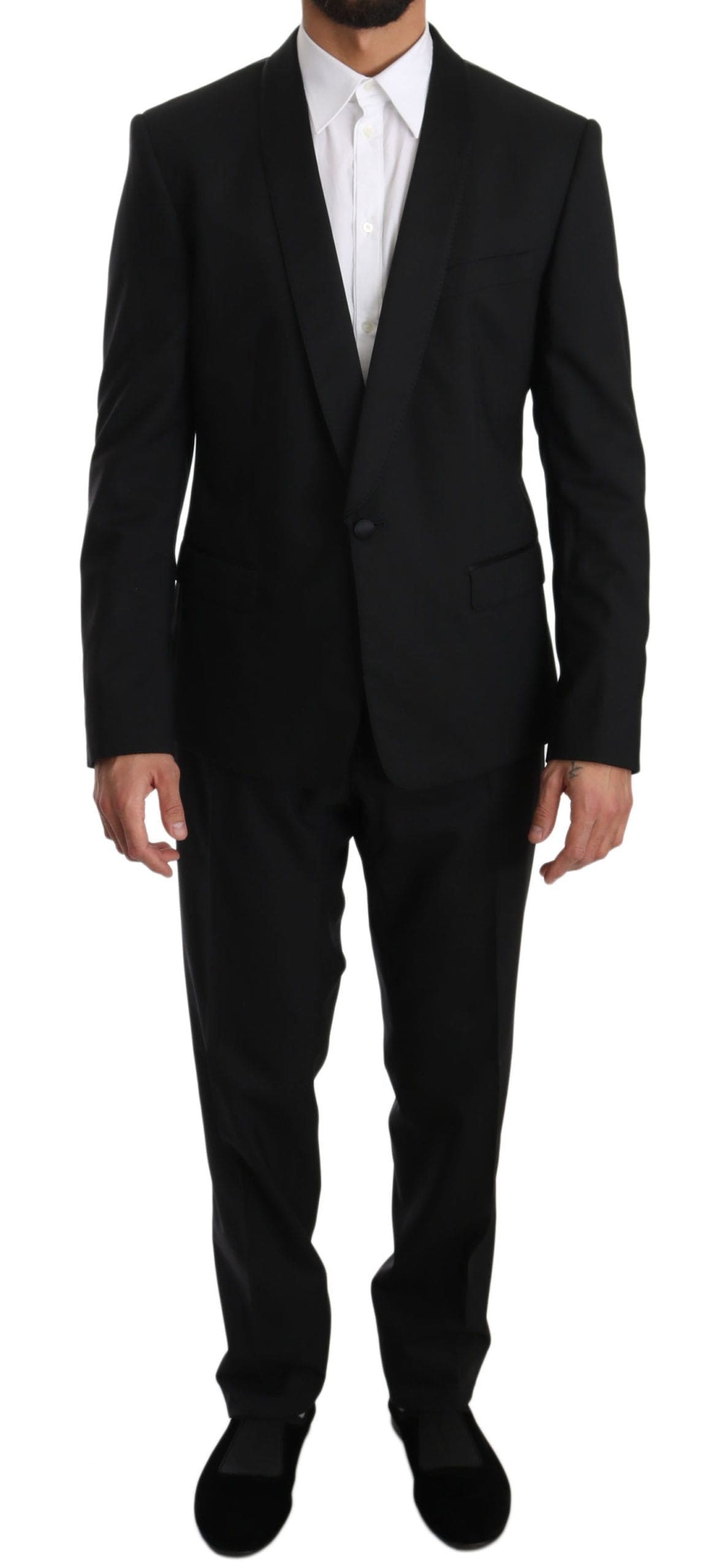 Ensemble de costume Martini Slim Fit noir élégant Dolce &amp; Gabbana