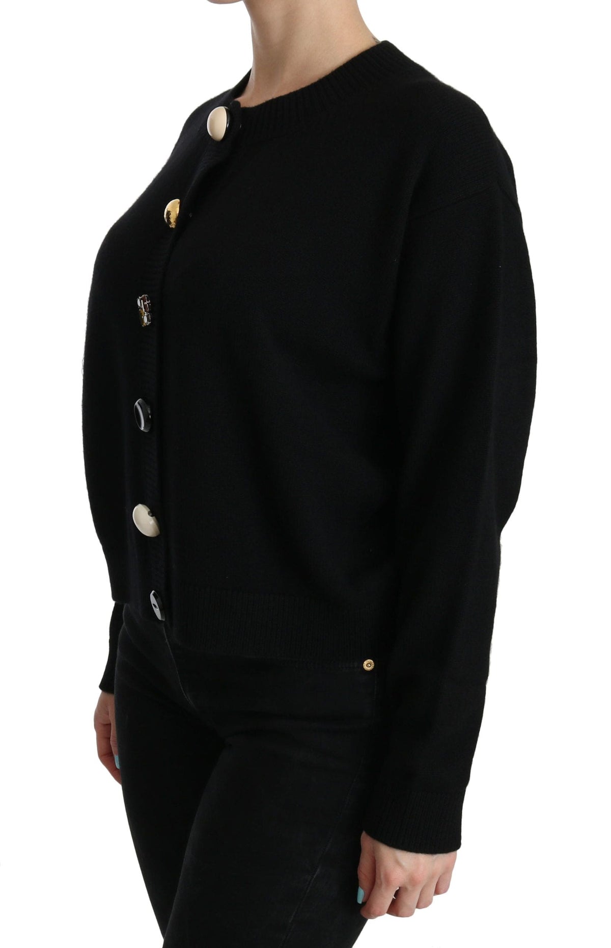 Dolce &amp; Gabbana - Cardigan élégant en cachemire noir