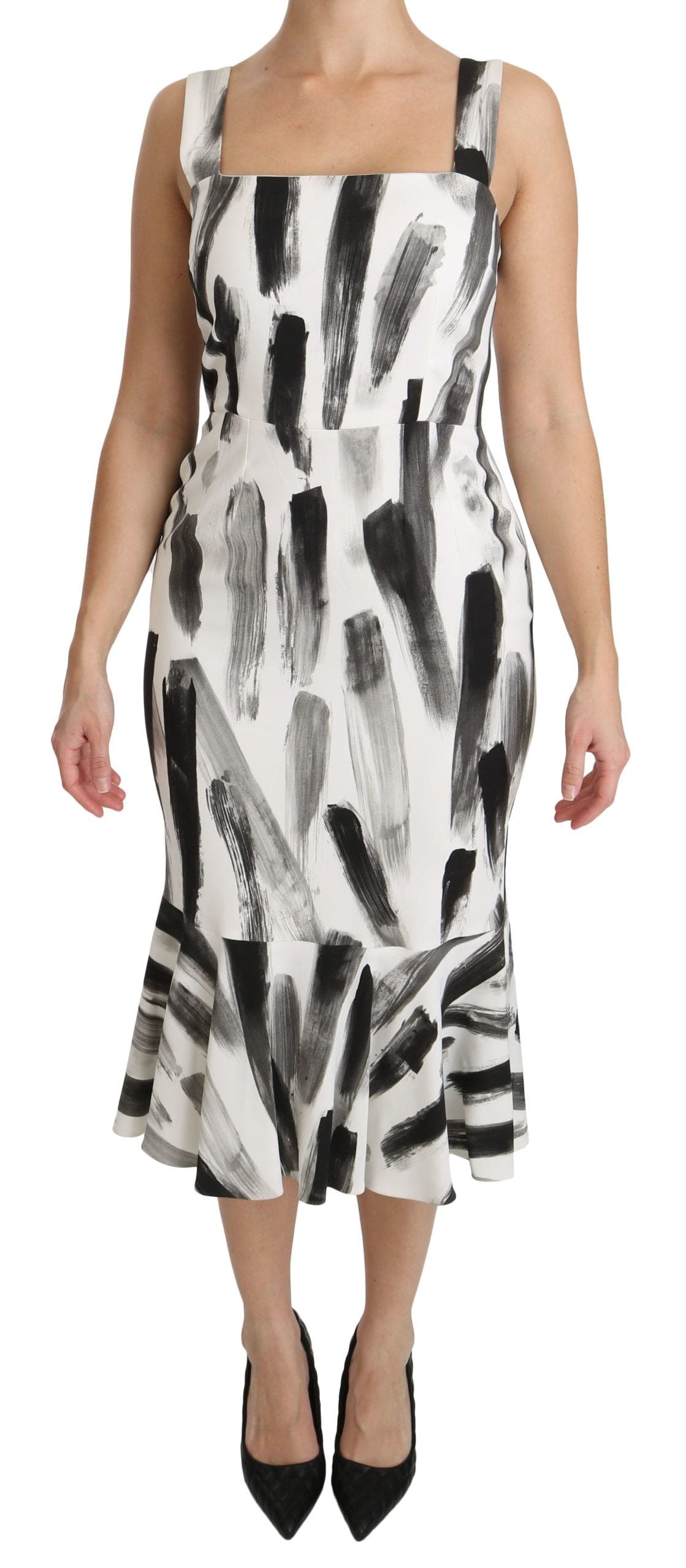 Robe fourreau mi-longue monochrome chic de Dolce &amp; Gabbana