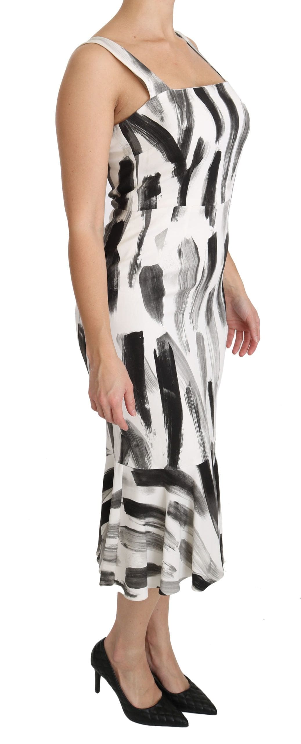 Robe fourreau mi-longue monochrome chic de Dolce &amp; Gabbana