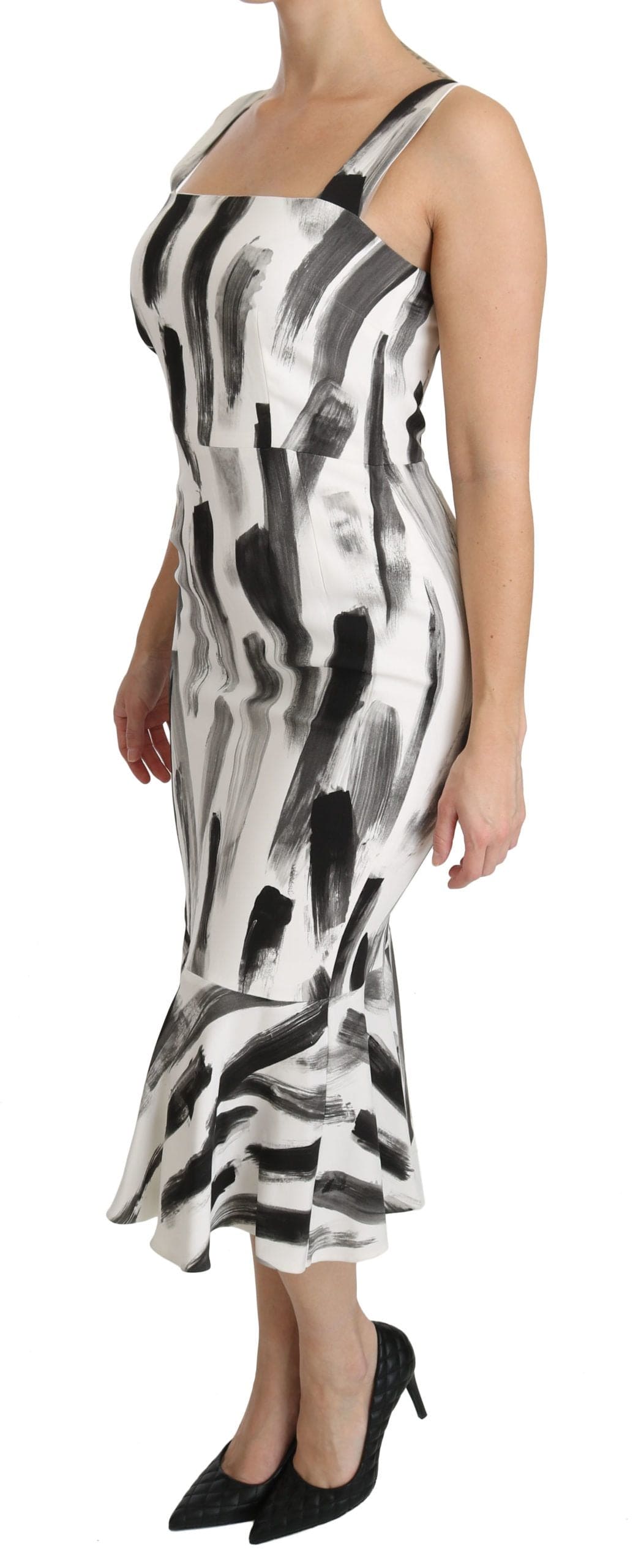 Robe fourreau mi-longue monochrome chic de Dolce &amp; Gabbana