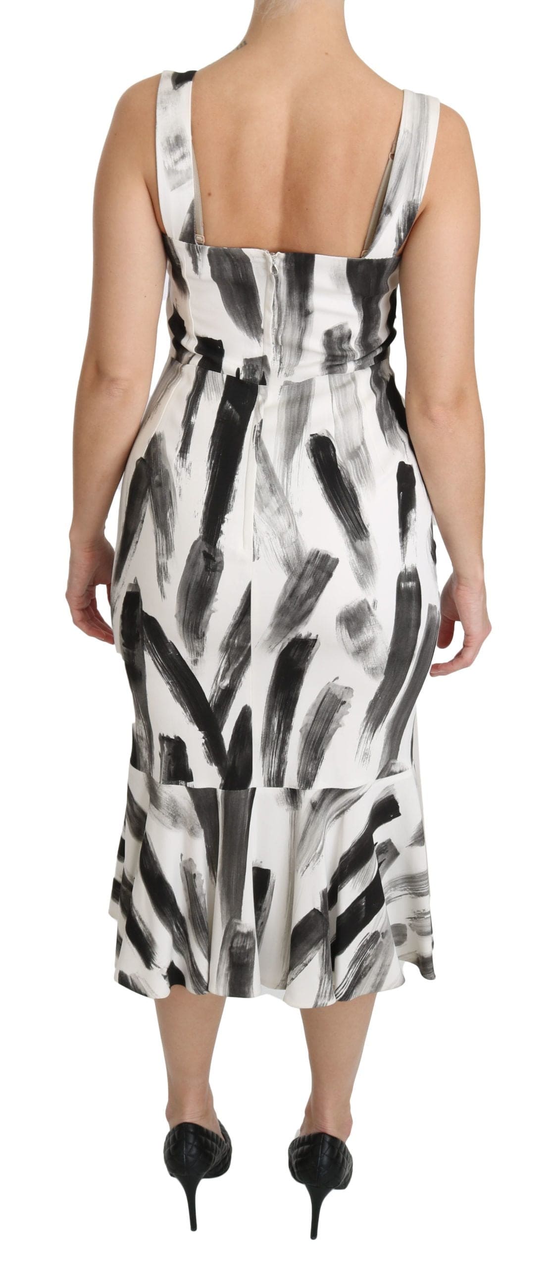 Robe fourreau mi-longue monochrome chic de Dolce &amp; Gabbana