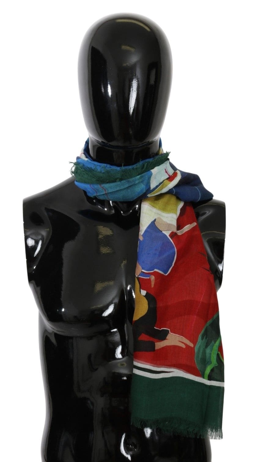 Bufanda elegante de cachemira y modal multicolor para hombre de Dolce &amp; Gabbana