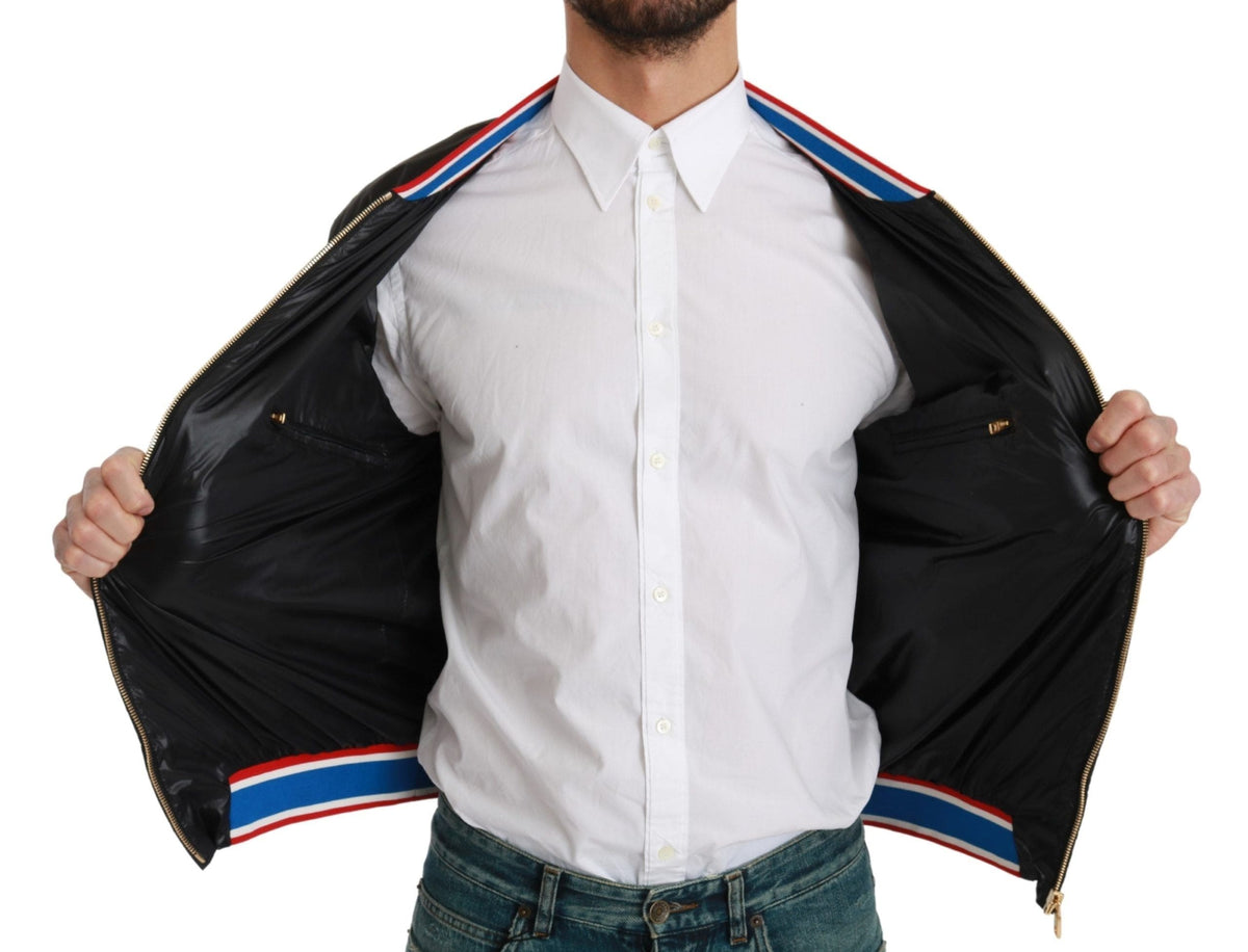 Veste bomber élégante à motifs multicolores Dolce &amp; Gabbana