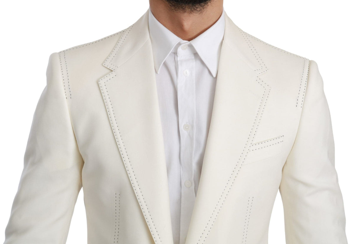 Blazer élégant en laine vierge coupe slim Dolce &amp; Gabbana