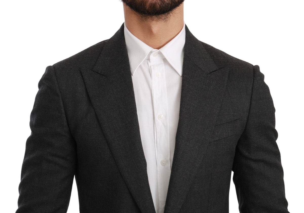 Blazer formal elegante de corte entallado en gris de Dolce &amp; Gabbana