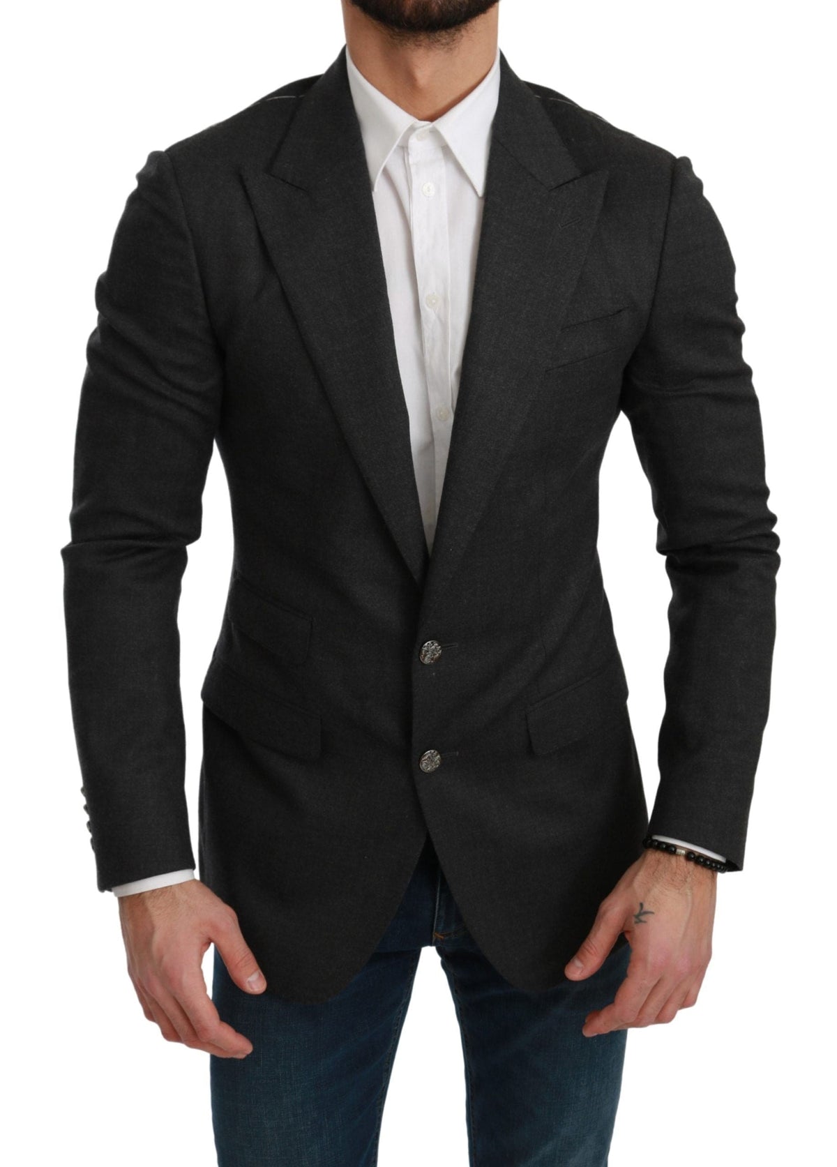 Blazer formel slim gris élégant Dolce &amp; Gabbana