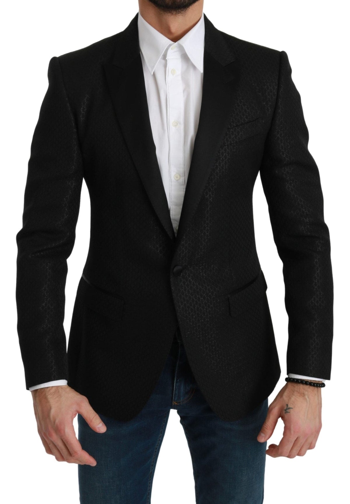 Chaqueta blazer negra Martini de corte entallado de Dolce &amp; Gabbana