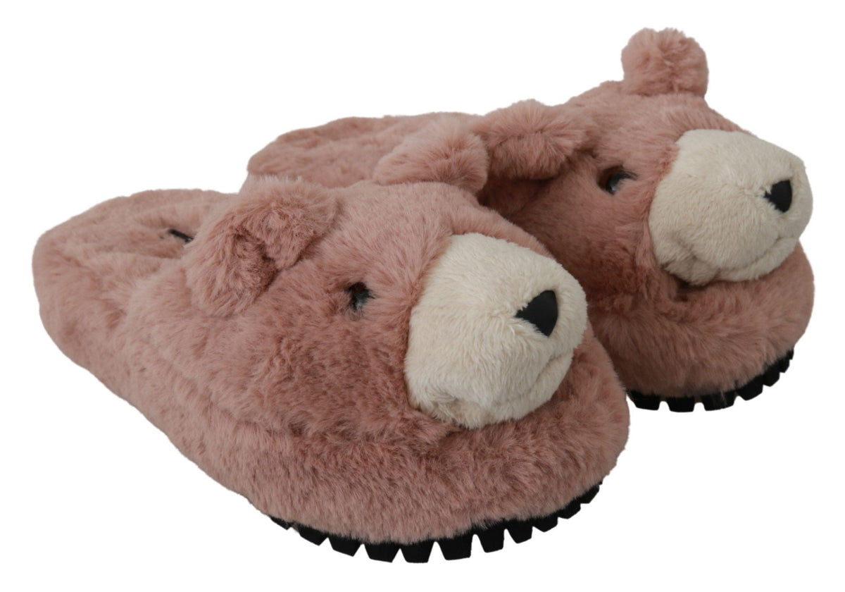 Chaussons Dolce &amp; Gabbana Chic Pink Bear House par D&amp;G