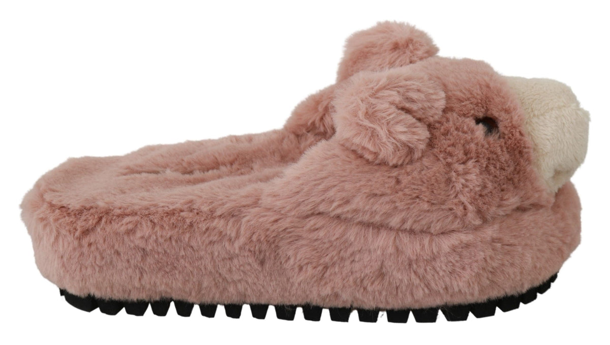 Chaussons Dolce &amp; Gabbana Chic Pink Bear House par D&amp;G