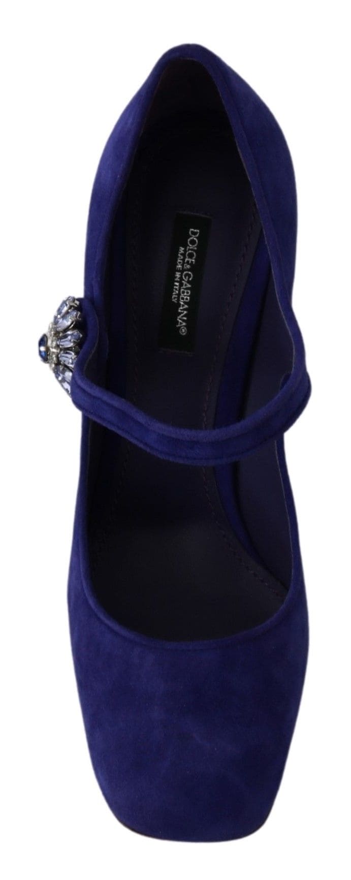 Elegantes zapatos Mary Jane de ante morado de Dolce &amp; Gabbana