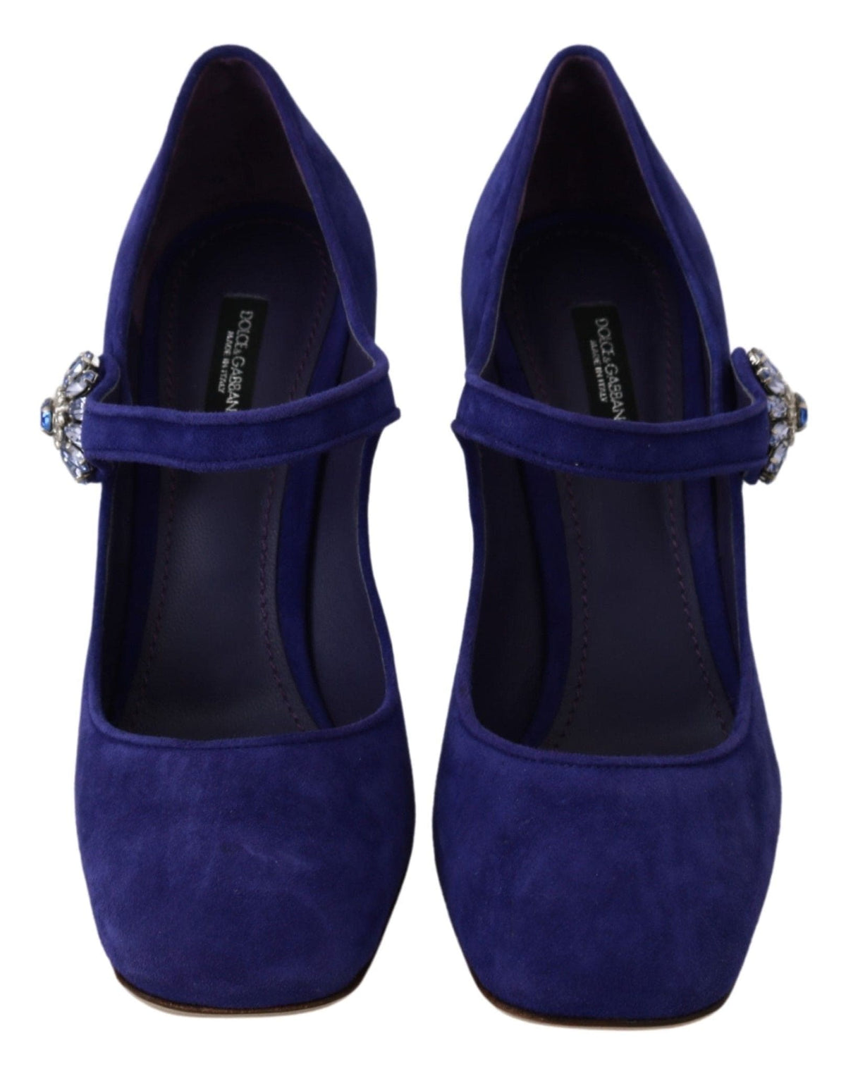 Escarpins Mary Janes en daim violet élégants Dolce &amp; Gabbana