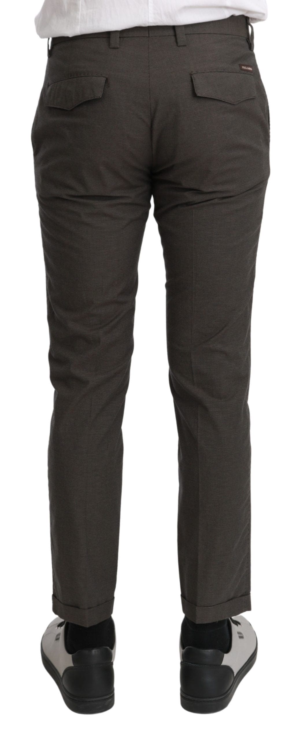 Pantalon décontracté marron élégant Dolce &amp; Gabbana