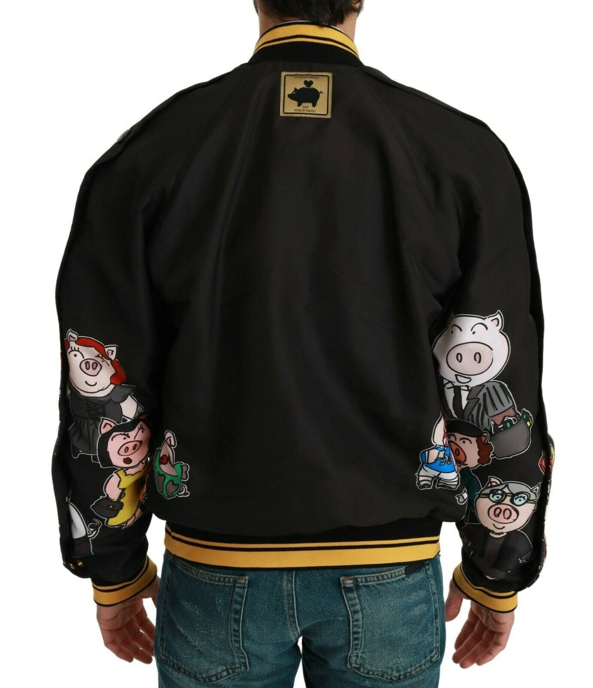 Chaqueta estilo bomber con motivo multicolor de Dolce &amp; Gabbana