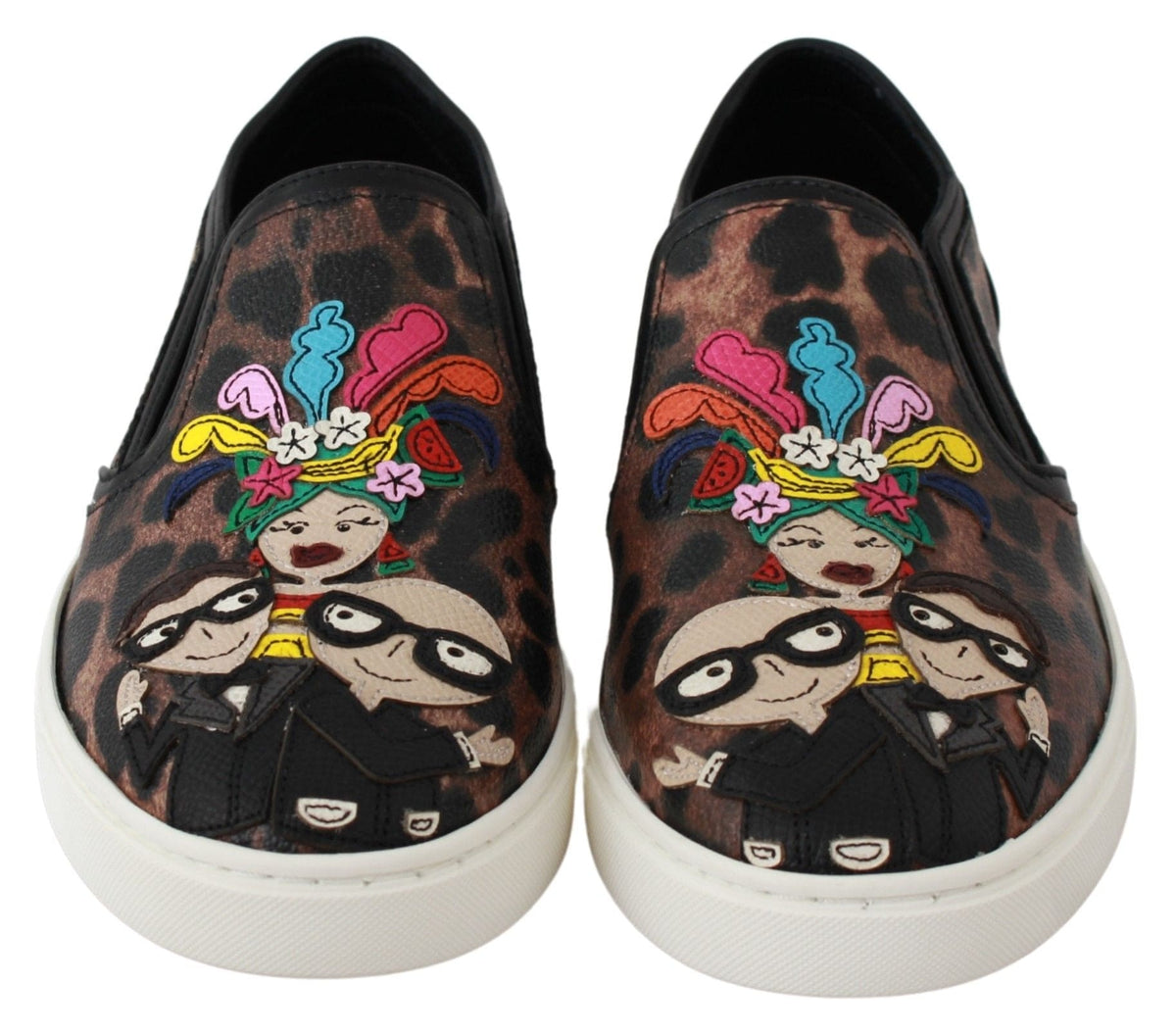 Mocassins élégants à imprimé léopard Dolce &amp; Gabbana pour un style sophistiqué