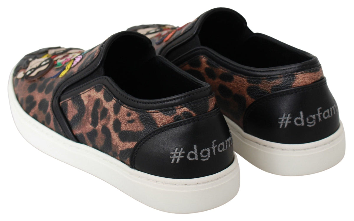 Dolce & Gabbana Elegant Leopard Print Loafers for Sophisticated Style