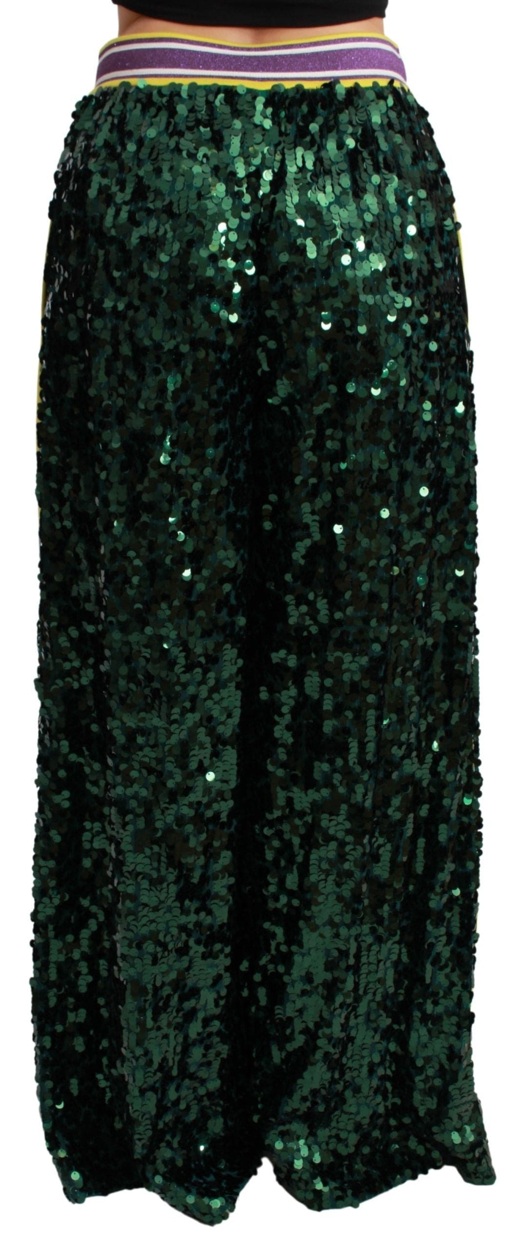 Pantalon à paillettes multicolores exclusif à Dolce &amp; Gabbana