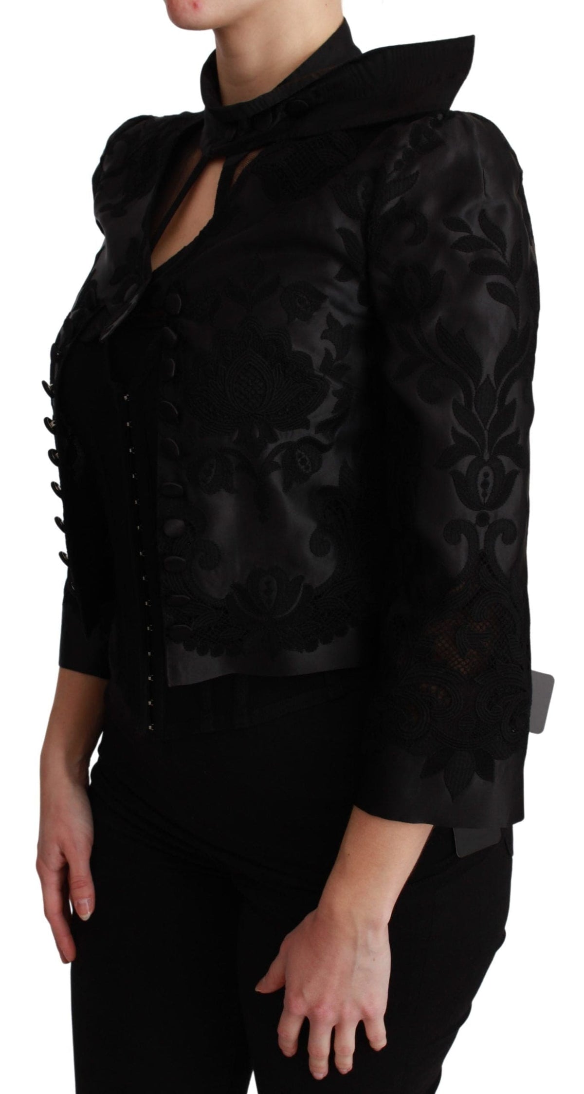 Blazer corset en jacquard fleuri exquis de Dolce &amp; Gabbana