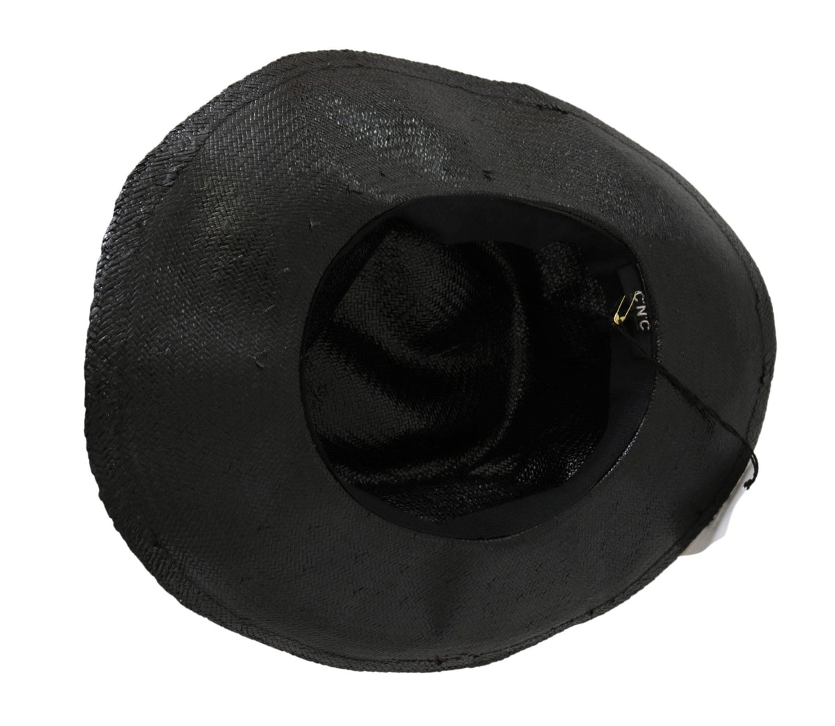 Sombrero de ala ancha negro elegante de estilo nacional: elegancia atemporal