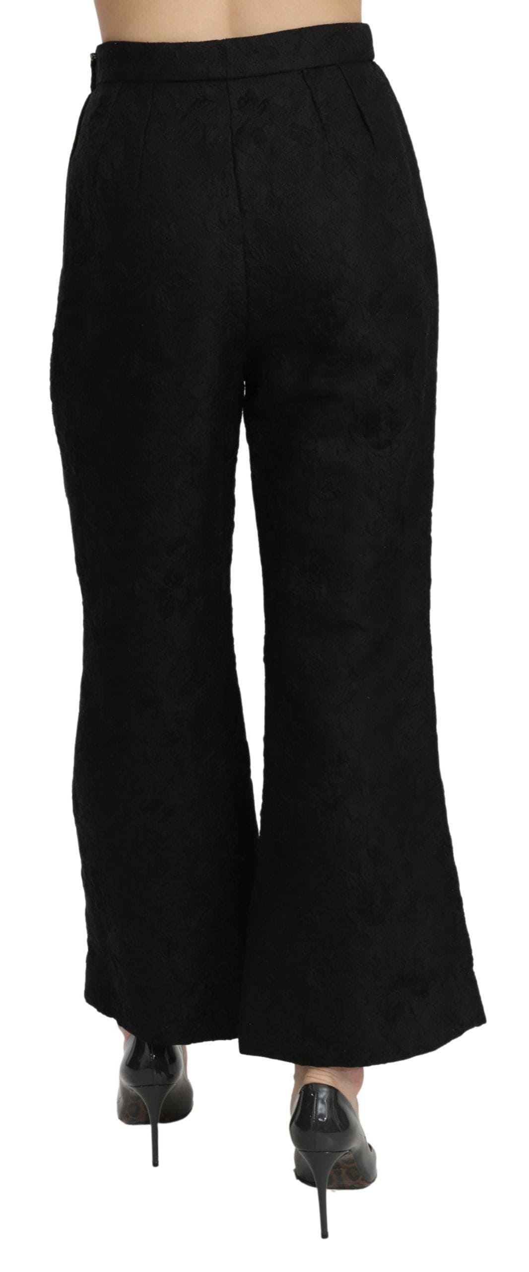 Dolce & Gabbana Chic High Waist Flared Cropped Pants