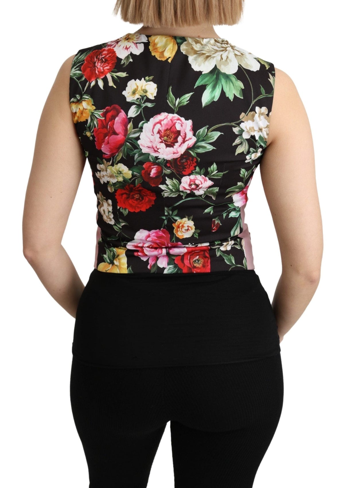 Gilet sans manches chic Dolce &amp; Gabbana dans des tons roses