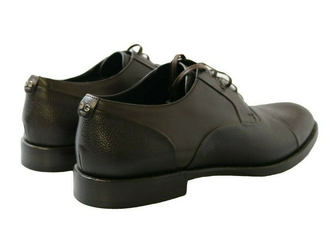 Dolce & Gabbana Elegant Brown Leather Formal Lace-ups