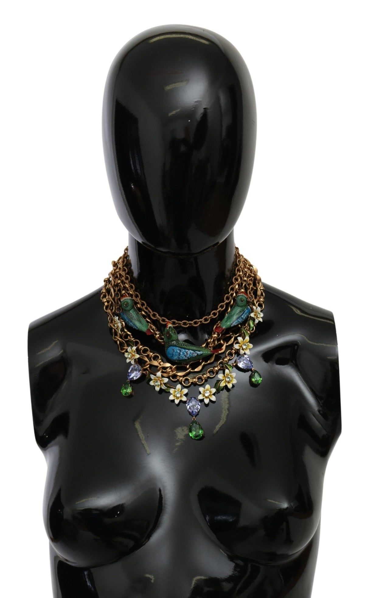 Dolce & Gabbana Exquisite Crystal and Brass Necklace