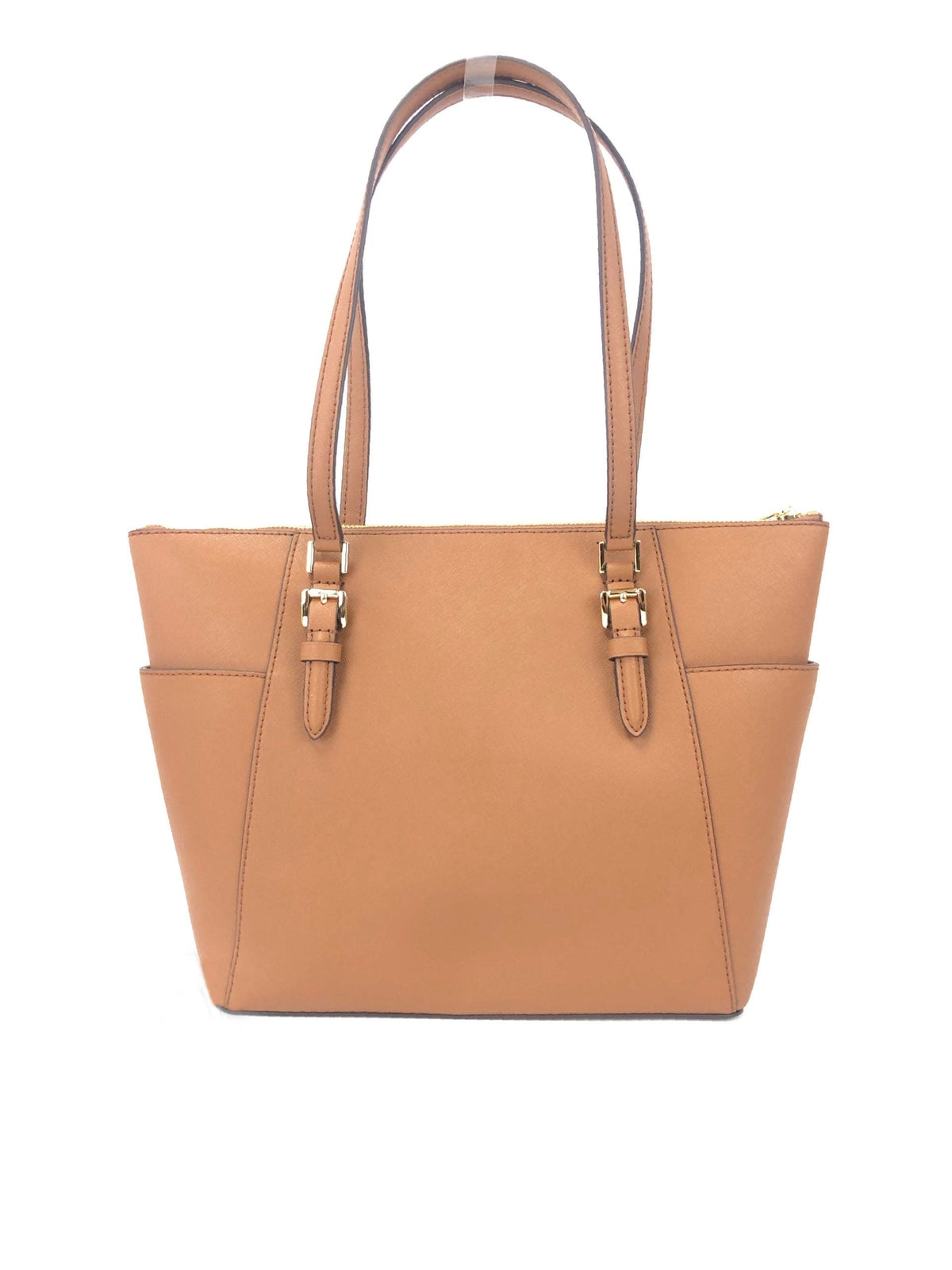 Bolso de mano grande con cremallera superior de piel Charlotte Signature de Michael Kors