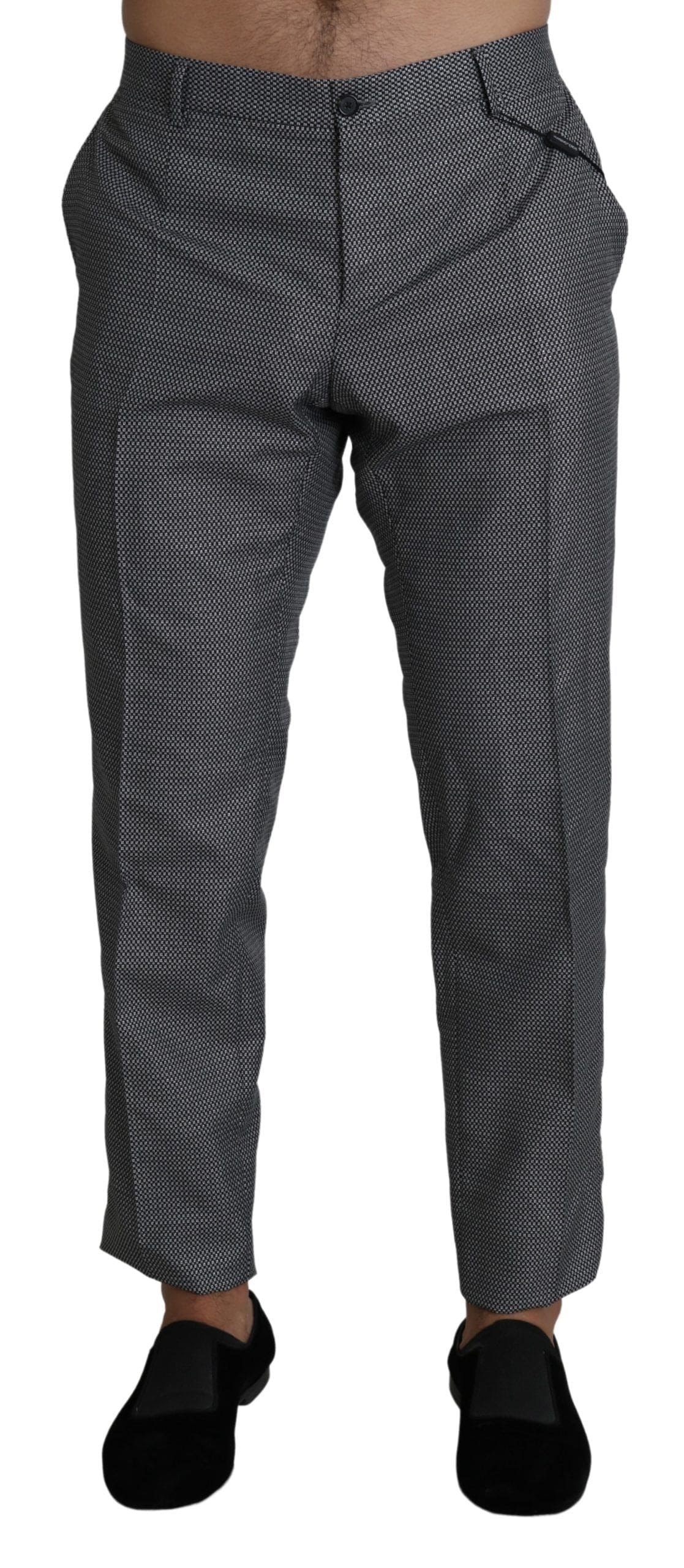 Pantalon habillé slim gris élégant Dolce &amp; Gabbana