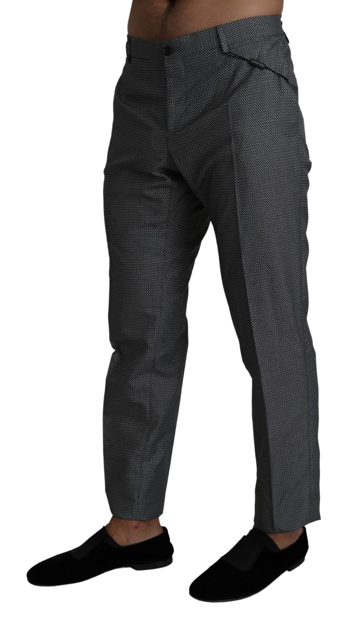 Pantalon habillé slim gris élégant Dolce &amp; Gabbana