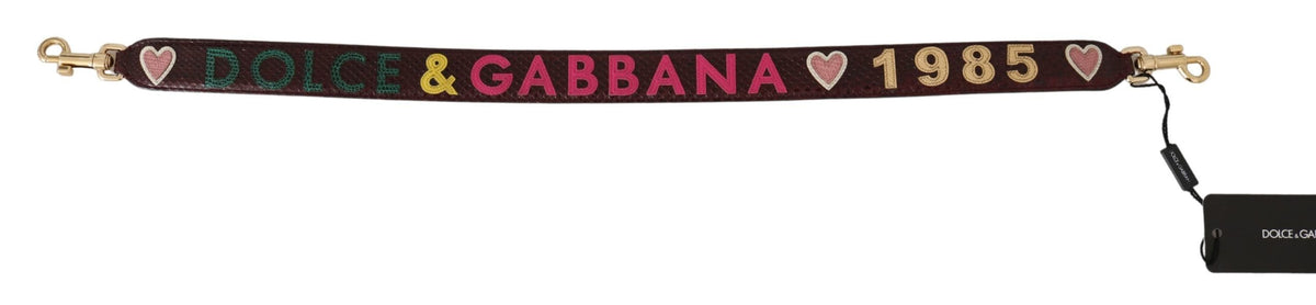 Accessoire bandoulière bordeaux Dolce &amp; Gabbana