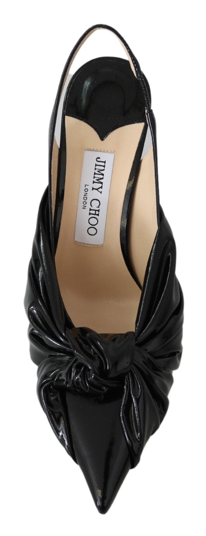 Zapatos de tacón de aguja con punta en cuero negro elegante de Jimmy Choo