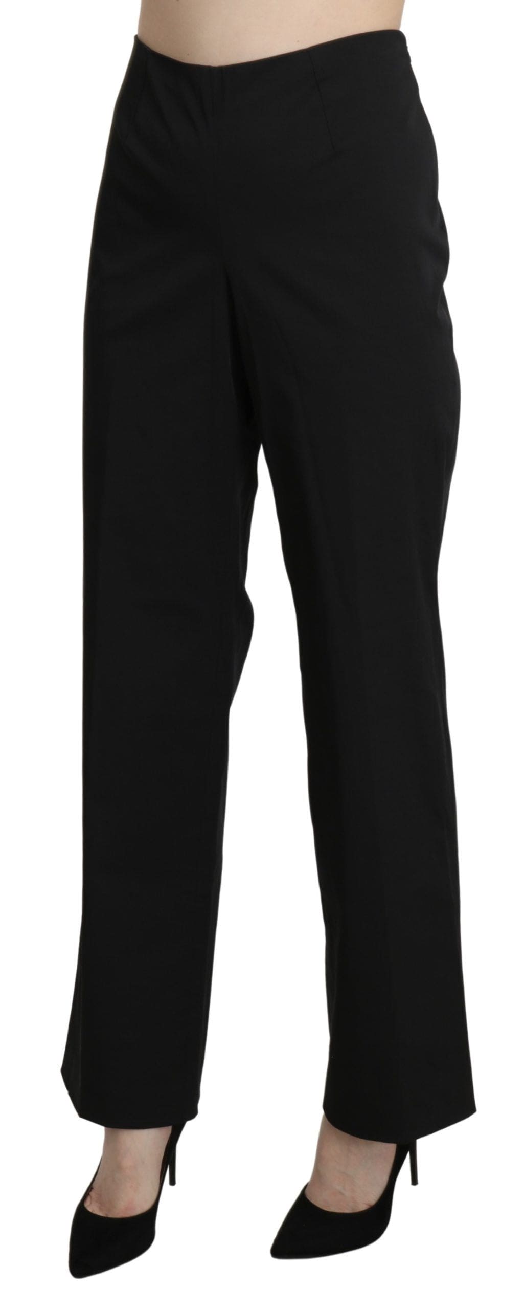 Pantalon droit taille haute élégant noir BENCIVENGA