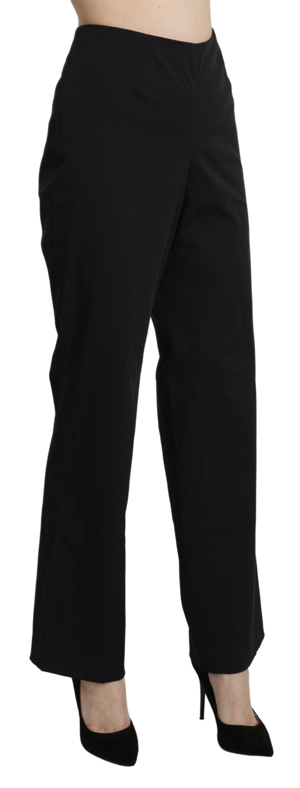 Pantalon droit taille haute élégant noir BENCIVENGA