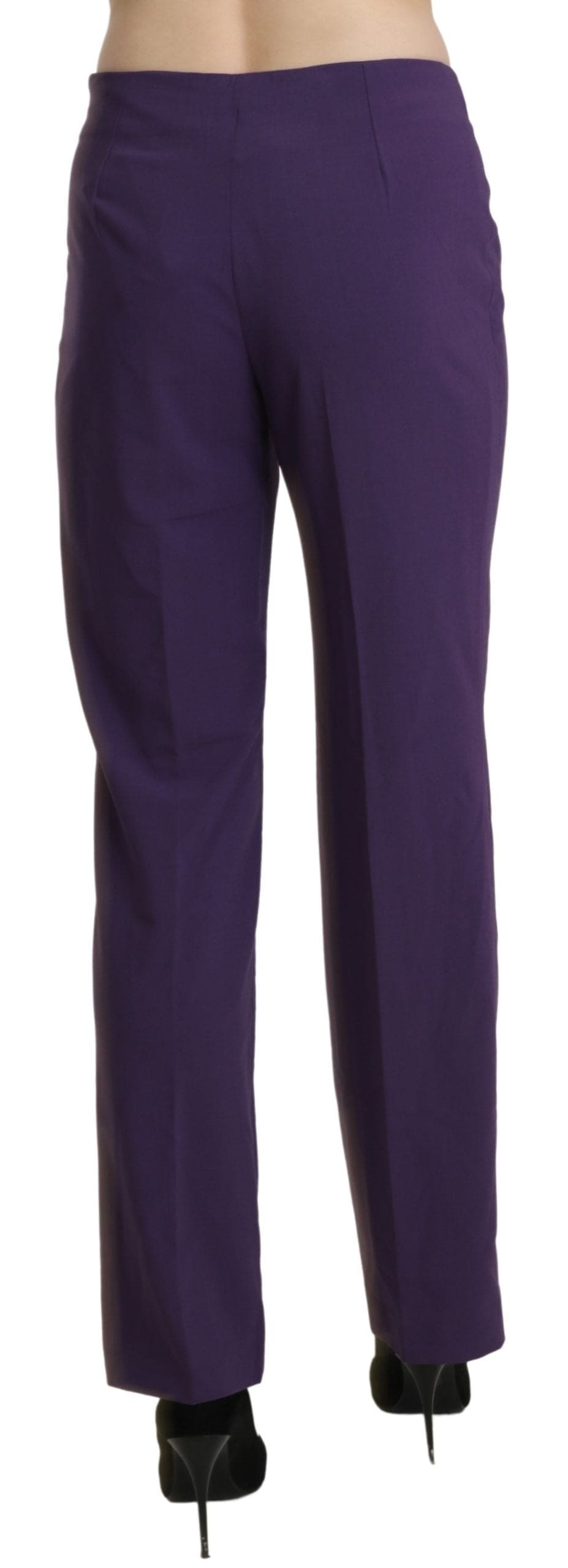 Pantalon droit violet taille haute élégant BENCIVENGA