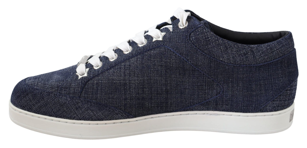 Baskets Jimmy Choo Chic Slip-On en daim bleu denim