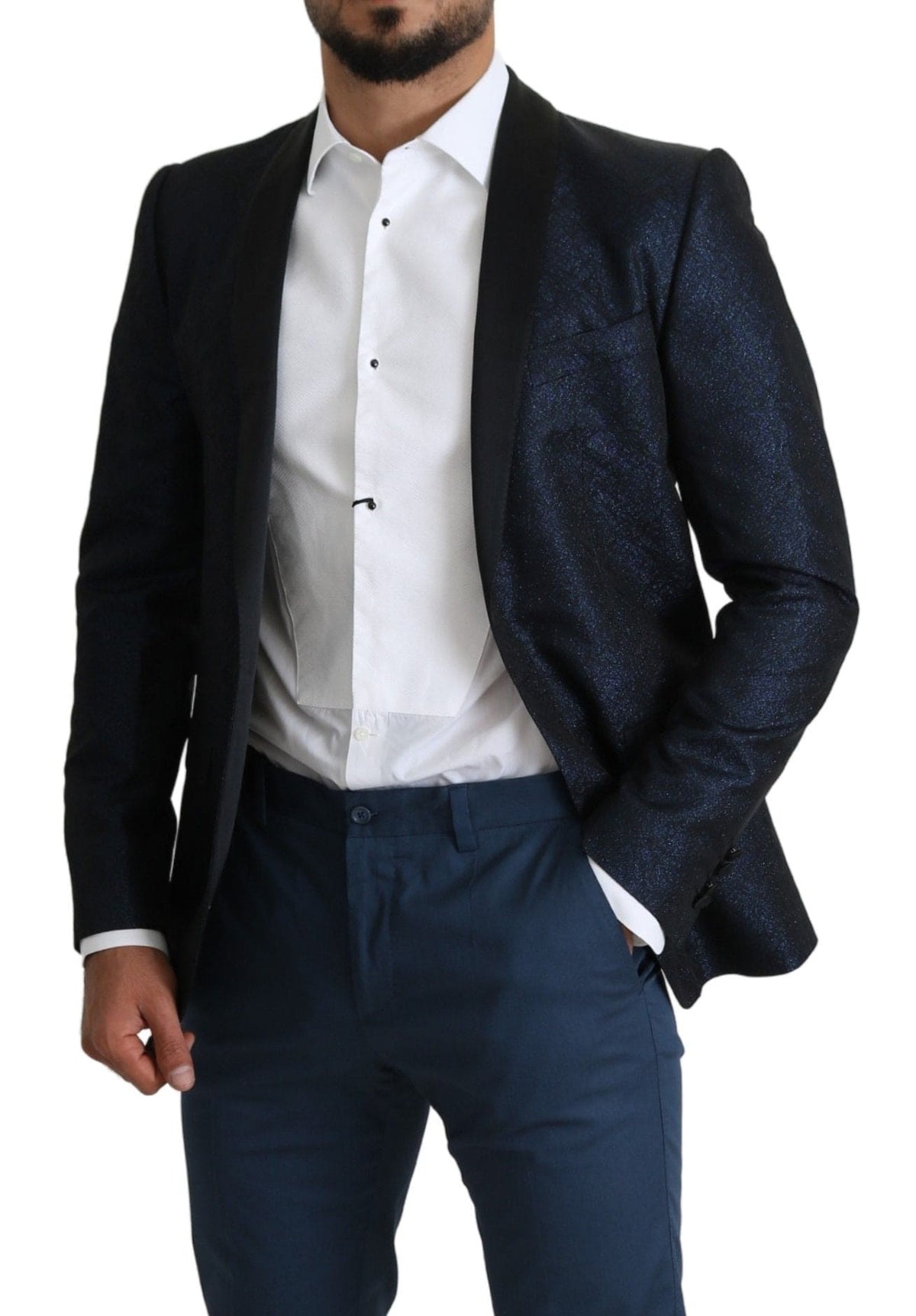 Blazer slim bleu martini élégant Dolce &amp; Gabbana