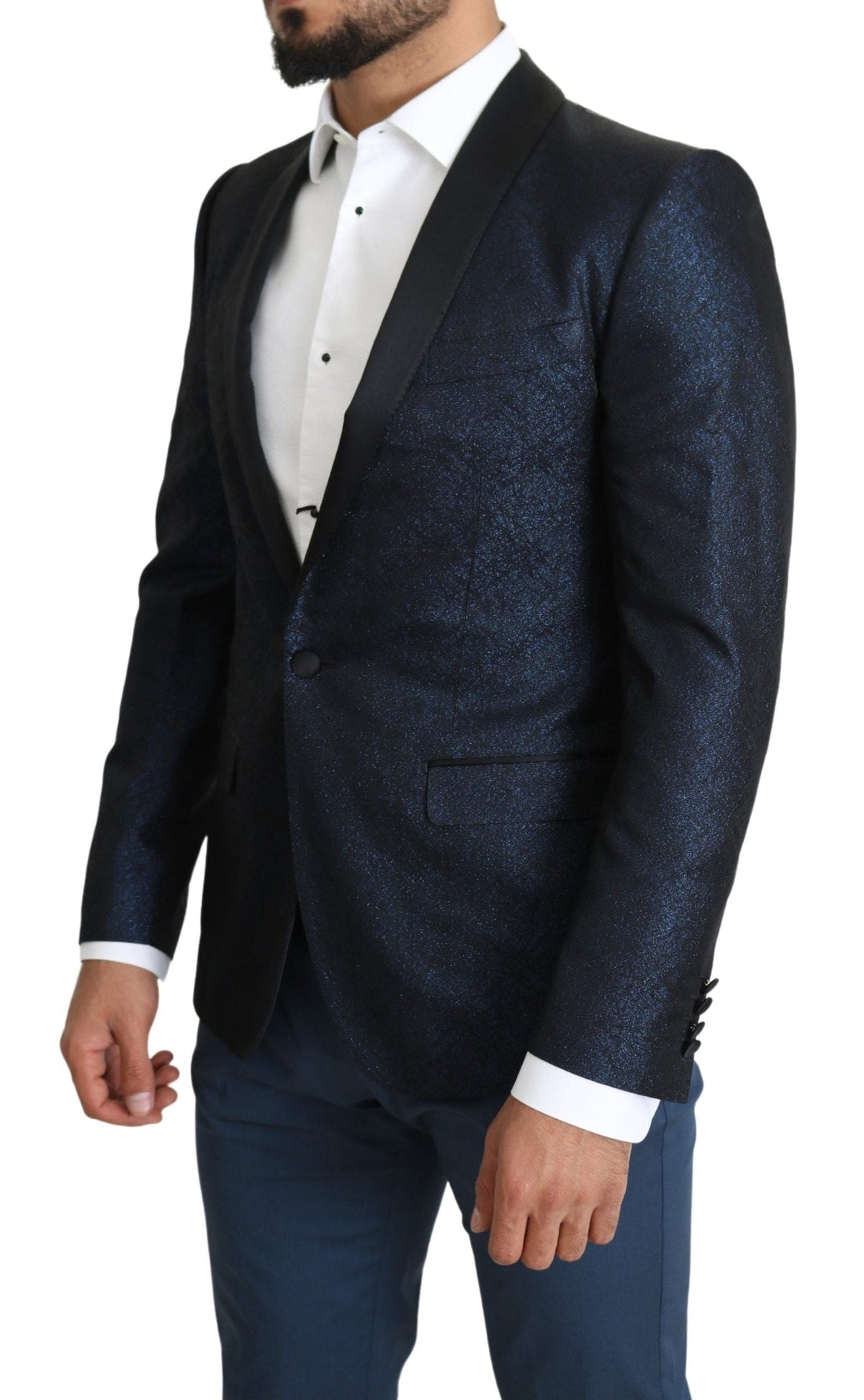 Blazer slim bleu martini élégant Dolce &amp; Gabbana