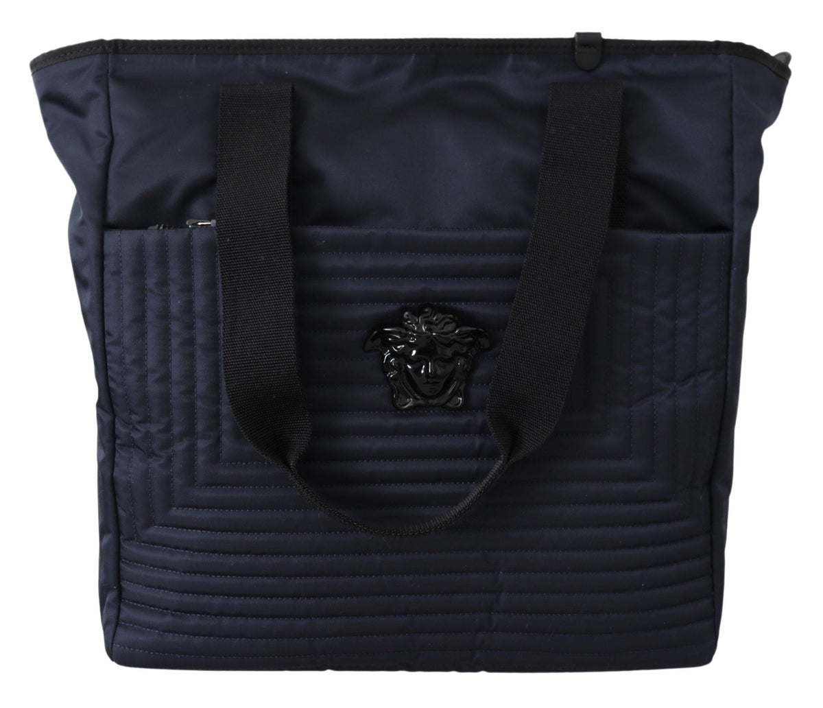 Sac fourre-tout élégant en nylon bleu Versace