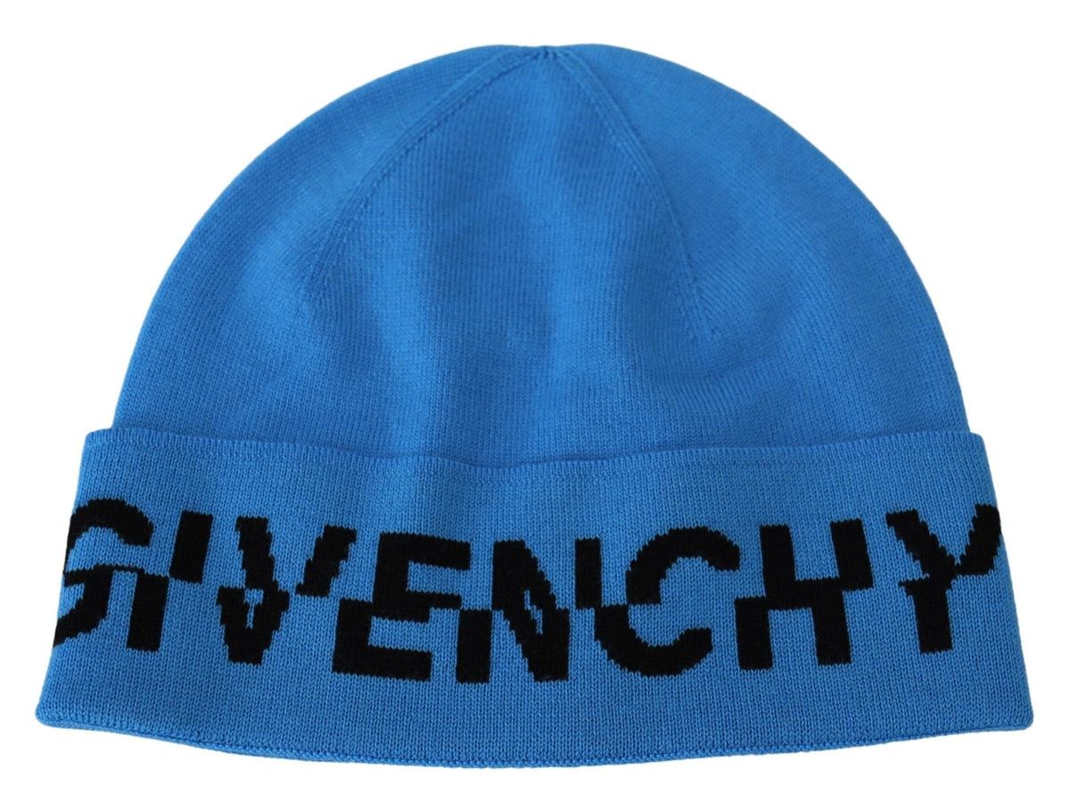 Bonnet en laine chic Givenchy avec logo signature noir