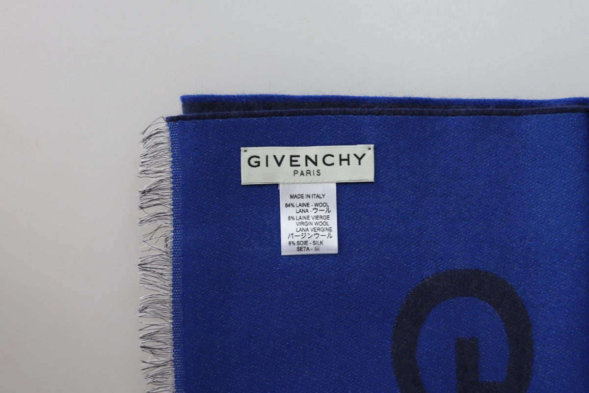 Écharpe unisexe élégante en laine et soie mélangées Givenchy